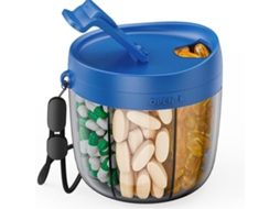 Organizador de Comprimidos CHRUI 7 Compartimentos Anti mistura Sem Bpa (azul Royal)