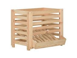 Potato Box, Potato Boxes Vidaxl Marrom Madeira De Pinho (60 X 40 X 50 Cm)
