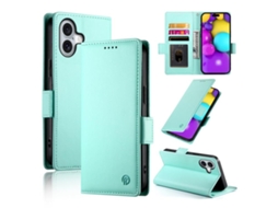 Capa Para Iphone 17 Em Couro Com Revestimento Fosco Magnético E Fivela Lateral.