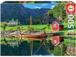 Puzzle EDUCA 1500 Barco Viking (Idade Mínima: 12 Anos - 1500 Peças)