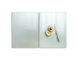 Tabu de Corte de Vidro Fosco Leitoso Espelharte (conjunto de 2 retangulares 2 x 40x52cm - Transparentes)