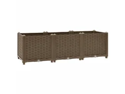 Raised Bed, Raised Beds Vidaxl Marrom Polipropileno (120 X 40 X 38 Cm)