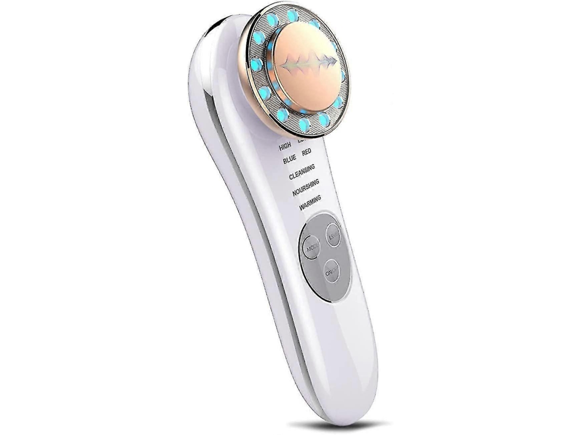 Massageador facial ultrassônico PENGDSJE com limpeza antienvelhecimento e antirrugas, além de funções de íons e luz.