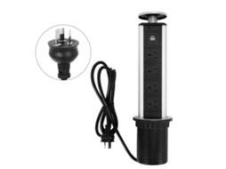 Laxiscreed Tomada De Mesa Vertical Embutida Pop-up Com 4 Saídas E Usb, Padrão Australiano 220v Elegante
