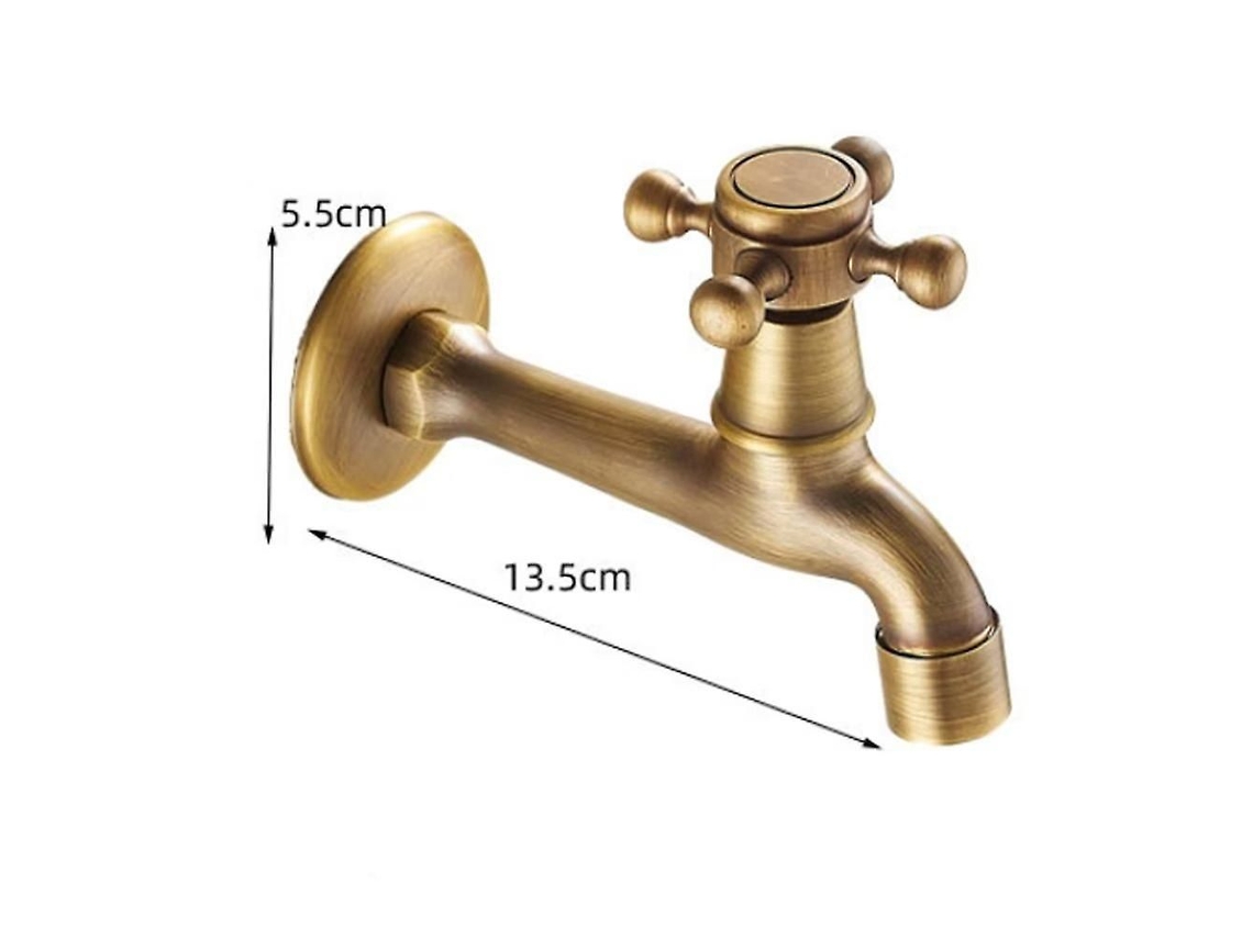 Torneira de Parede Vintage para Banheiro, Vaso Sanitário, Pia, Banheira, Torneira de Latão para Jardim, Terraço, Piscina