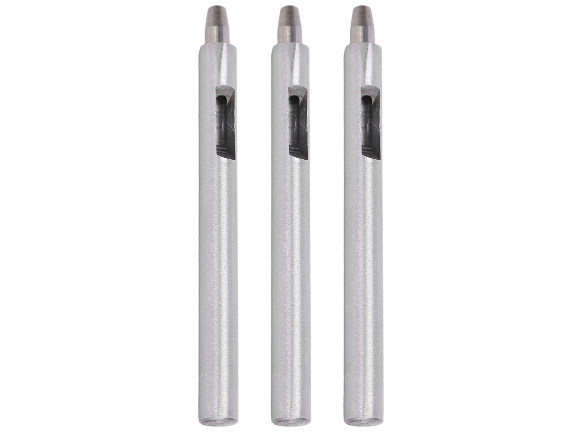 Kit de 3 ferramentas de perfuração em liga de aço para couro