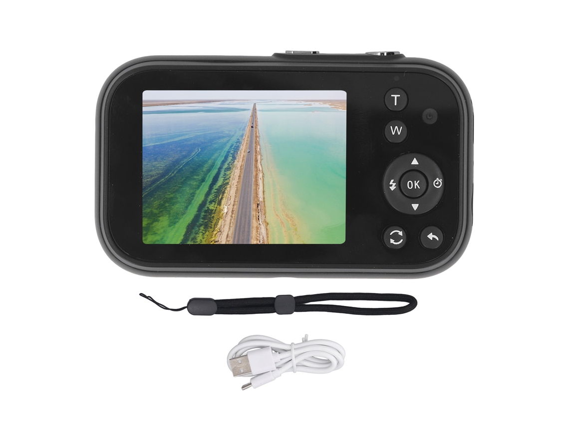 Câmera Digital Laxiscreed Portátil Com Zoom Óptico 16x E Funções Multimédia