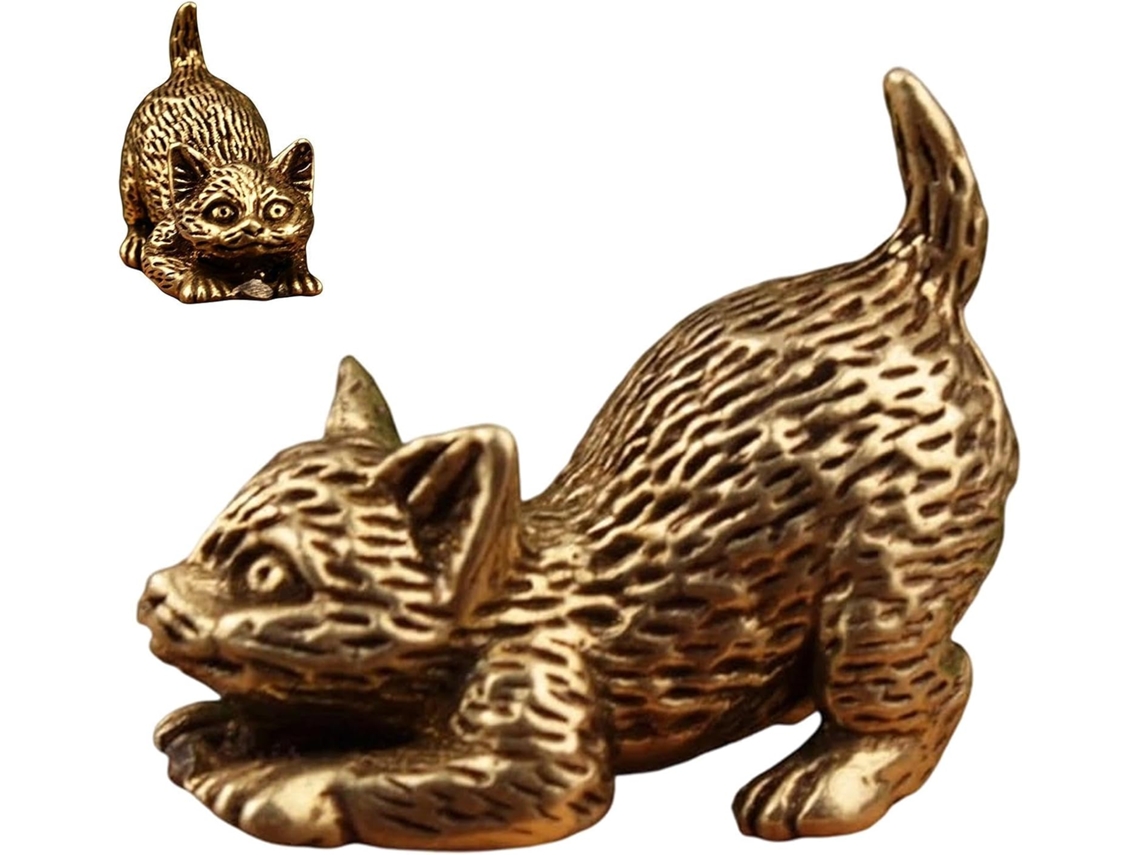 Enfeites Decorativos De Mesa Em Forma De Gato Em Metal |