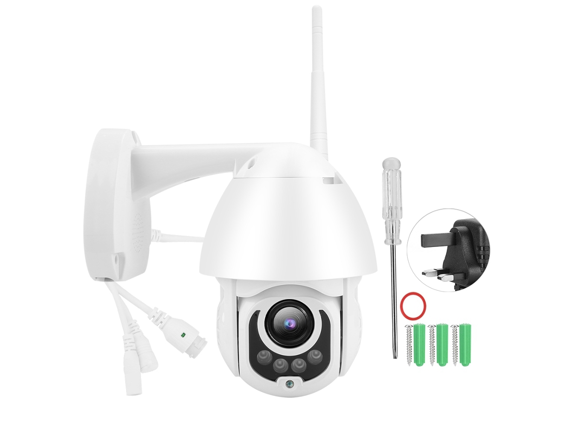 Câmera Dome À Prova D'água Wifi De 2,5 Polegadas (hd 1080p, Ptz)