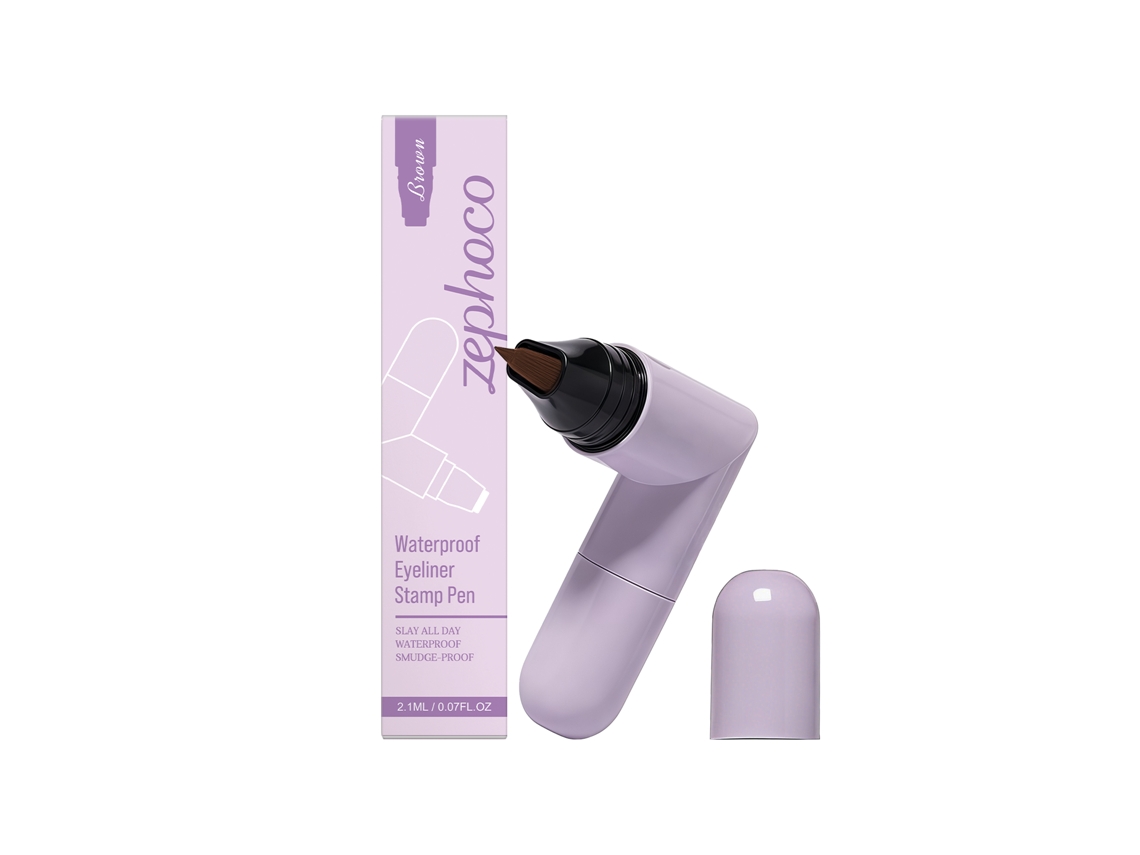 Eyeliner Marrom À Prova de Água Estampa