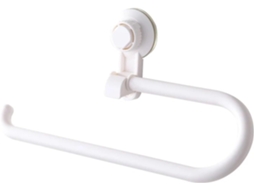 Suporte Para Toalhas Com Ventosa, 1 Unidade, Abs, Preto Branco, Sem Furos, Para Banheiro E Cozinha Branco