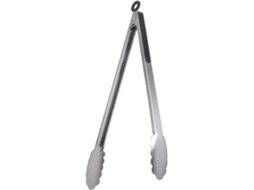 Pinça Para Churrasco Em Aço Inoxidável, 44x 3, 8cm, Para Cozinhar, Saladas E Servir Muito Durável, Antiderrapante E
