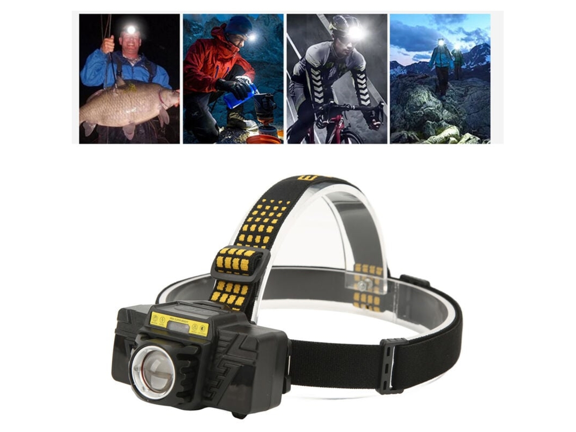 Lanterna de Cabeça Telescópica Xhp50 com Zoom, Carregamento Tipo C, À Prova D'água Ipx4, Compatível com Atividades Ao Ar Livre BRILVIBERA