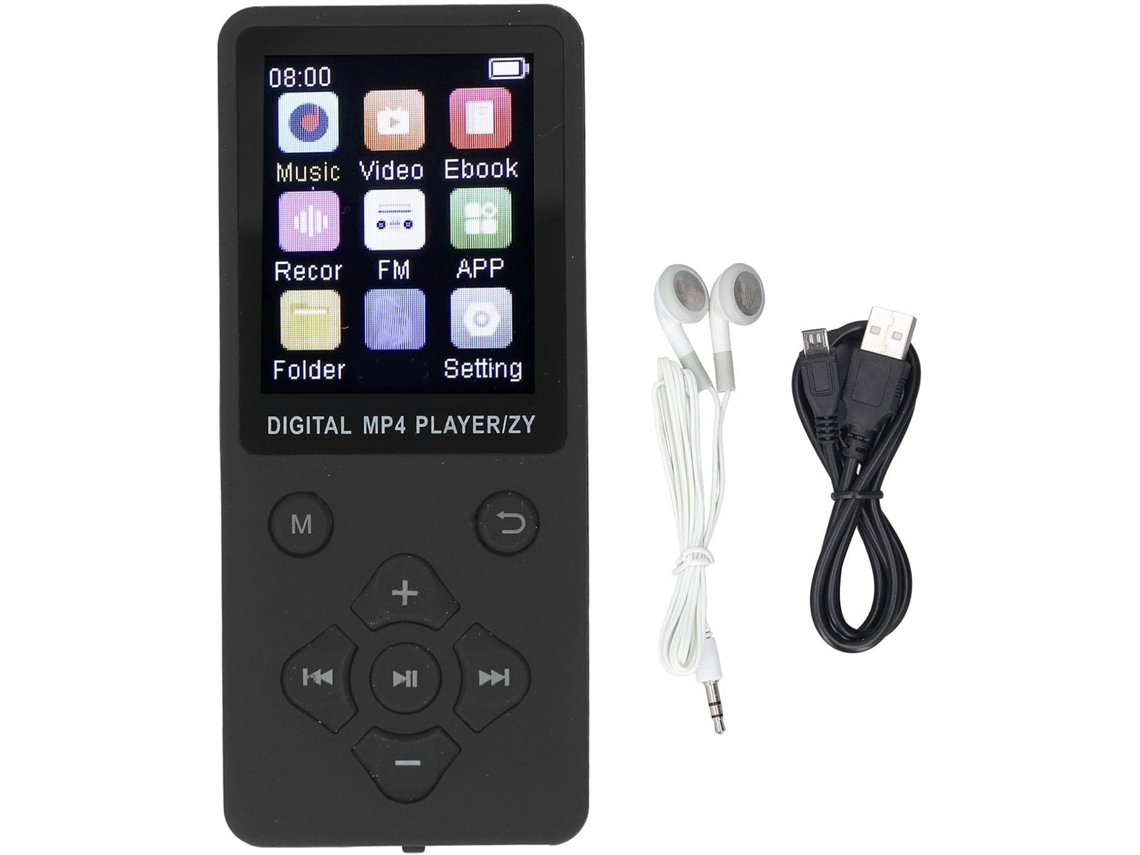 Reprodutor De Mp3 E Mp4, Tela Colorida 1,8 Polegadas, Wi-fi 5.0, 64