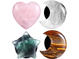 Conjunto De 4 Clipes Difusores De Óleo Essencial Em Cristal Natural Para Ventilação De Carro, Acessórios