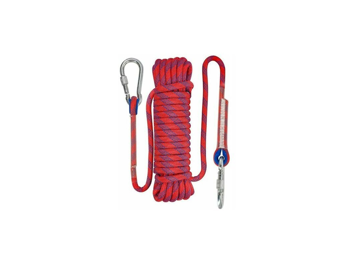 Corda Estática de Escalada 10 Mm, Acessório para Equipamento Fuga, em Gelo, Resgate Incêndio, Vermelha, M, Thsidne Cham AQUAFORGE
