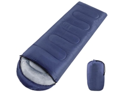 Rebe-bolsa De Dormir Rectangular Leve Para 3 Temporadas De Acampamento E Caminhada, Cor Azul Marinho
