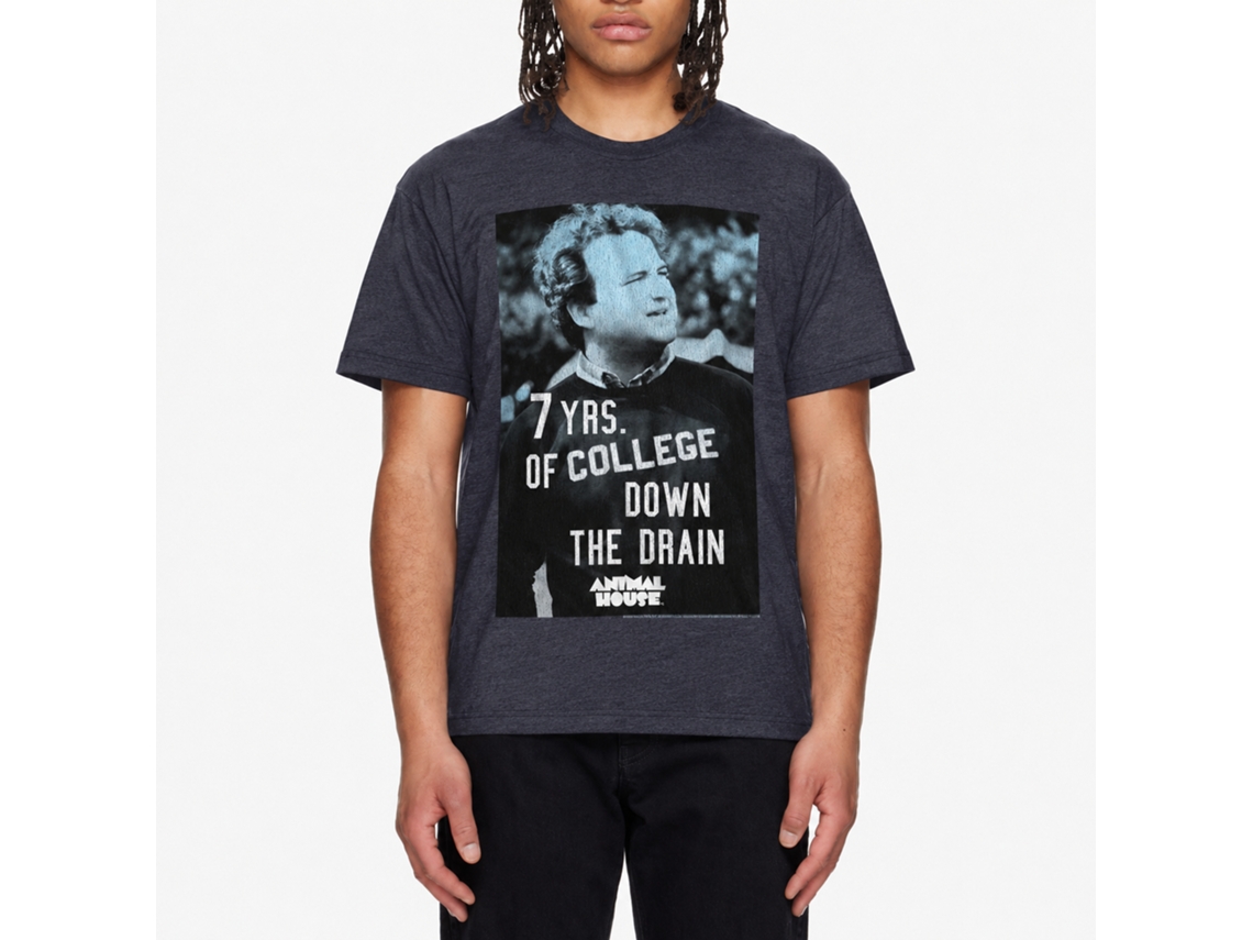 Rockinstone Animal House Movie 7 Years Down Heather Navy Adult T-shirt Size:xxxl