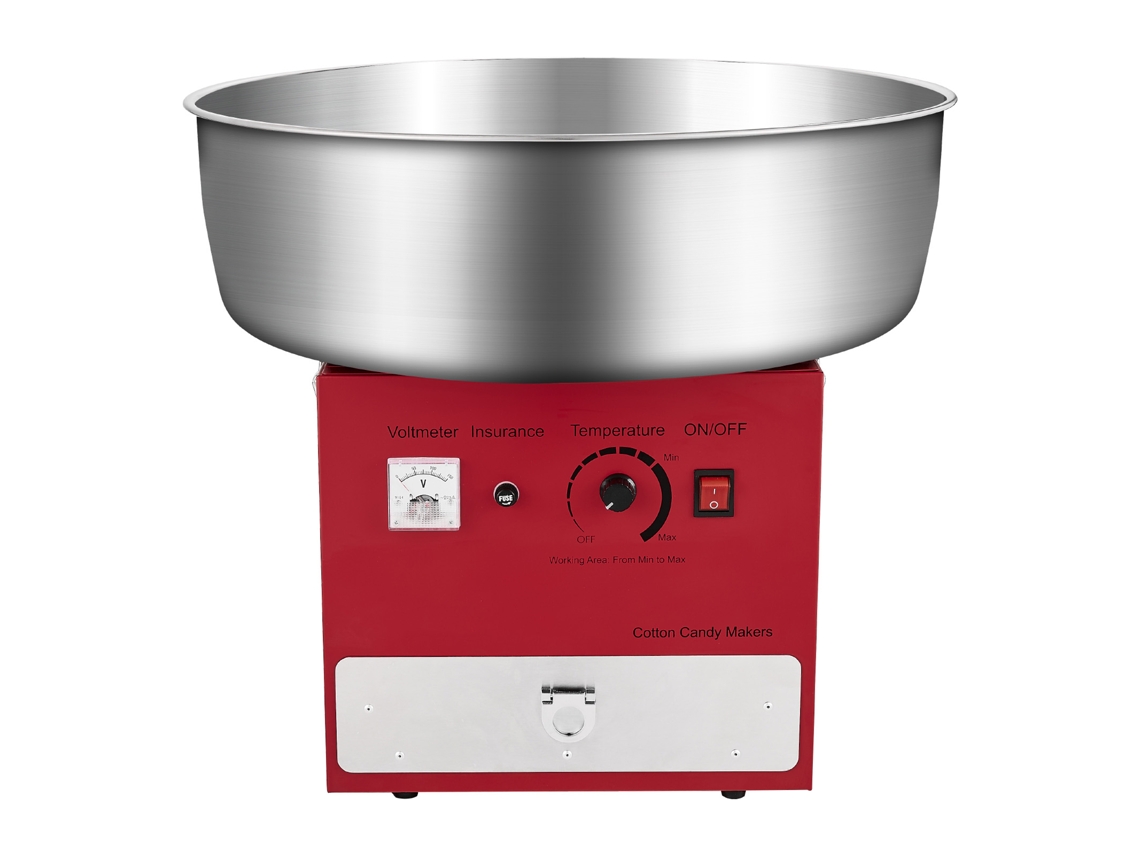 Máquina Elétrica Para Algodão Doce Succebuy 1000 W Vermelha 520 X 520 X 447 Mm