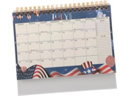 Calendário De Mesa Diário, Pequeno De Com Capa Articulada, Bloco De Notas Anual Para Planejamento E Anotações.