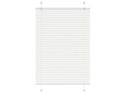 Vidaxl Branco Plissada Cega 85x150 Cm Largura Tecido 84,4 Cm Poliéster