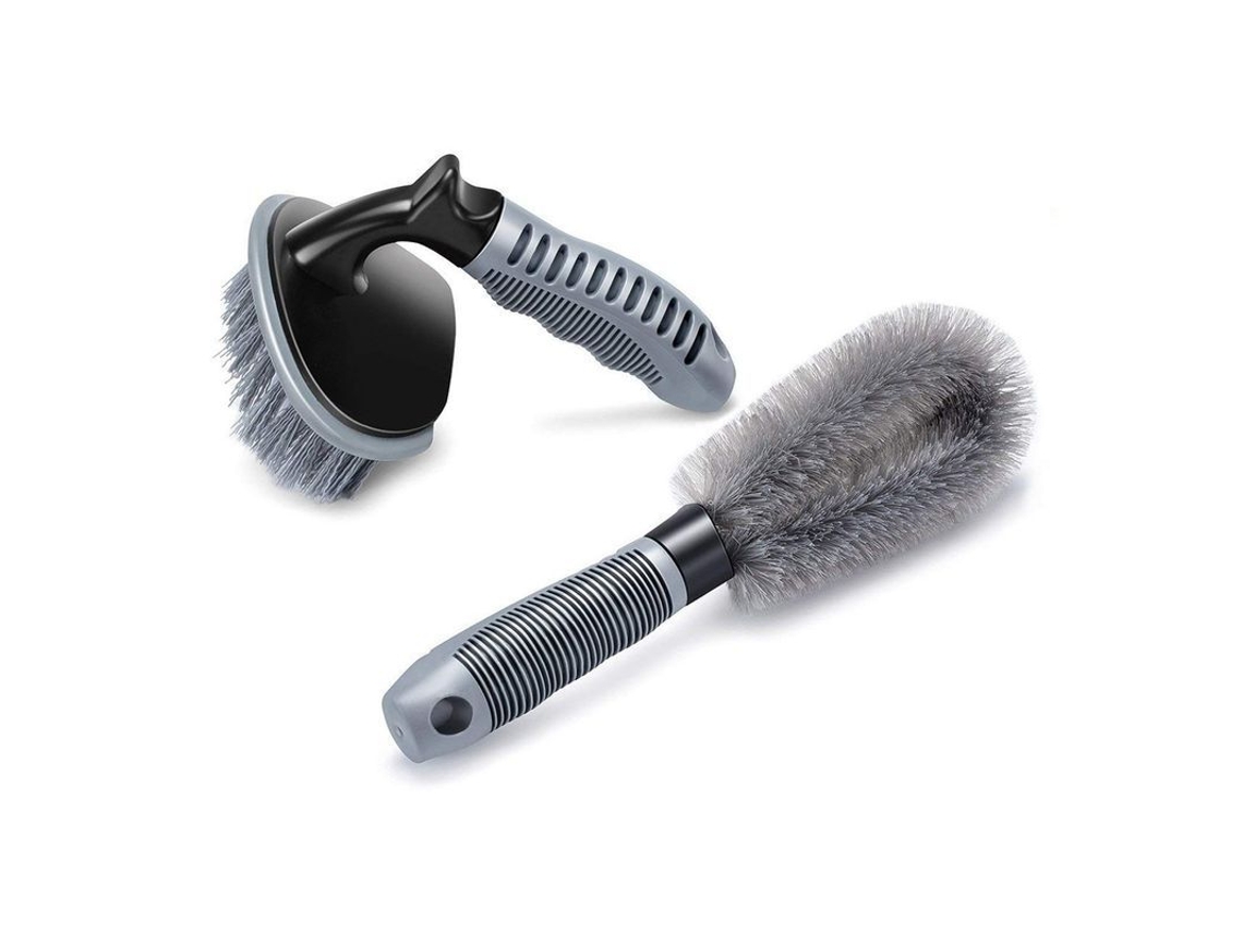 2 escovas para limpeza de rodas e pneus, marca