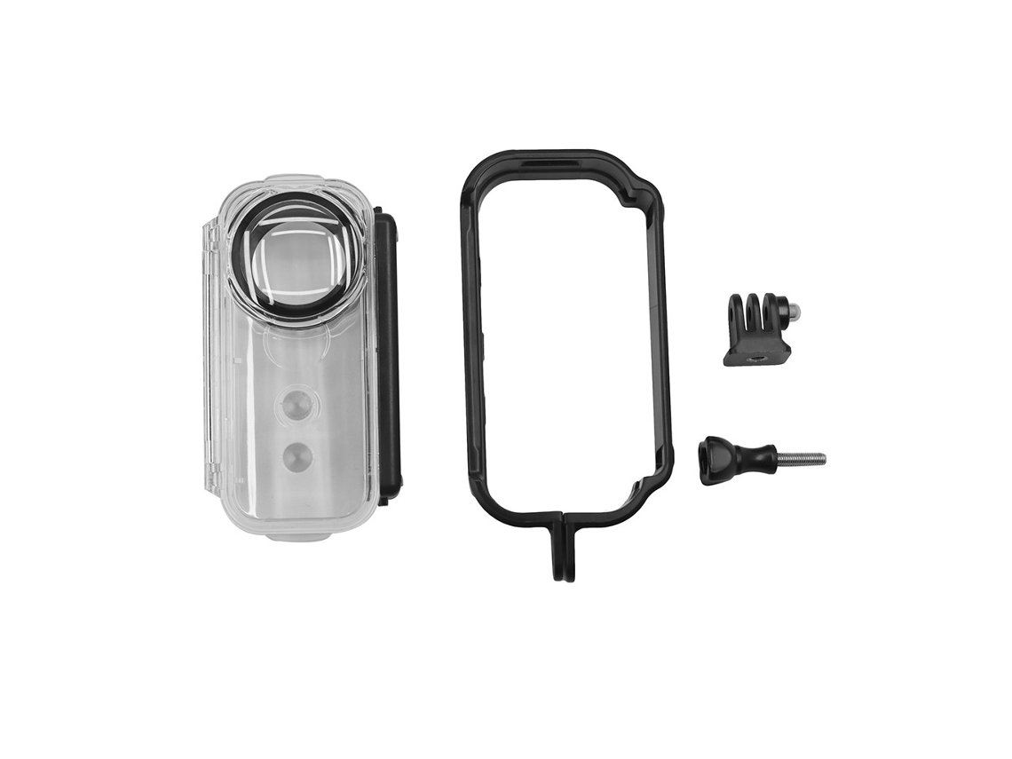 Compatível Com Acessórios Para Câmera Insta 360 One X. Capa Protetora Subaquática À Prova D'água, Na Cor Preta.-aquaforge
