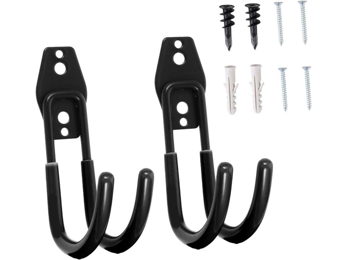 Conjunto De 2 Suportes Parede Em J Para Armazenamento, Adega E Garagem