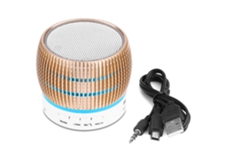 Caixa De Som Bluetooth Portátil Com Fm, Subwoofer E Microfone