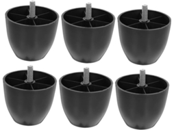 Conjunto De 6 Pés Plástico Ajustáveis Com Rosca Para Sofá, Móveis, Suporte Para Cadeira E Armário, Com Rosca M8x20
