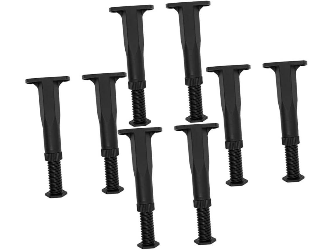 Lifkome Conjunto De 8 Pés Suporte Telescópicos Ajustáveis Para Móveis, Substituição De Pés Para Estrutura Cama, Sofás E