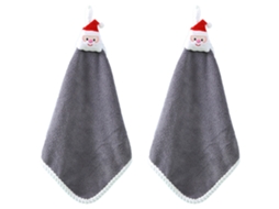Toalha de Cozinha de Inverno para Pendurar, Pacote com 2 Peças de Natal Macias e Decorativas para Banheiro, Forno e Lavatório AQUAFORGE
