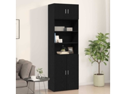 Vidaxl Armário De Parede Carvalho Preto 70 X 42.5 X 40 Cm