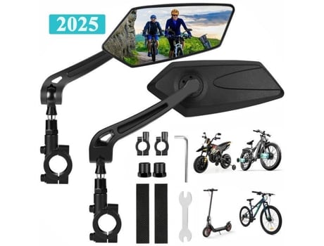 Espelhos Para Bicicleta Elétrica, Dobráveis, Compatíveis Com Guidão, Hd 20 24 Mm, Proteção De Segurança Para Bicicleta Hom2seeker