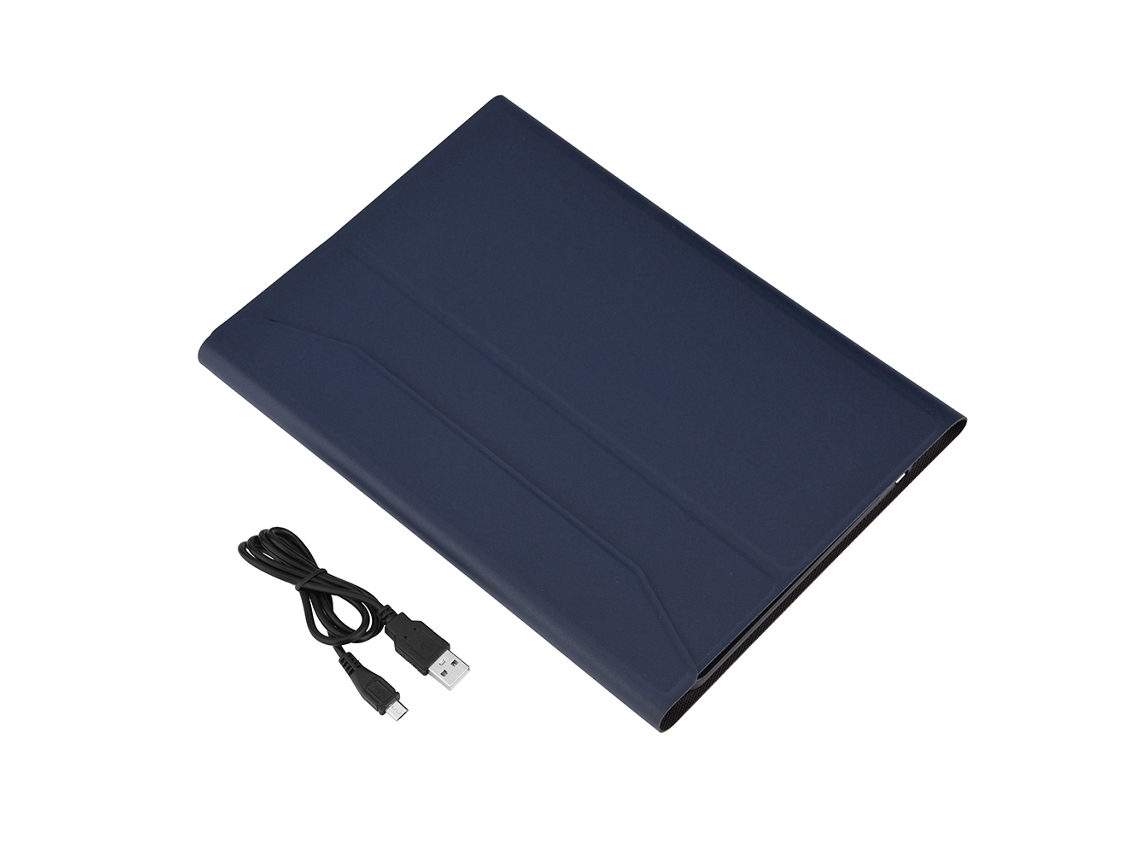 Teclado Bluetooth Dividido LAXISCREED com Capa de Couro Plegável