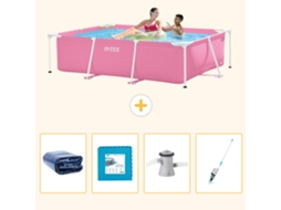 Intex Piscina Com Estrutura Retangular - 220x150x60 Cm - 5-peças S145