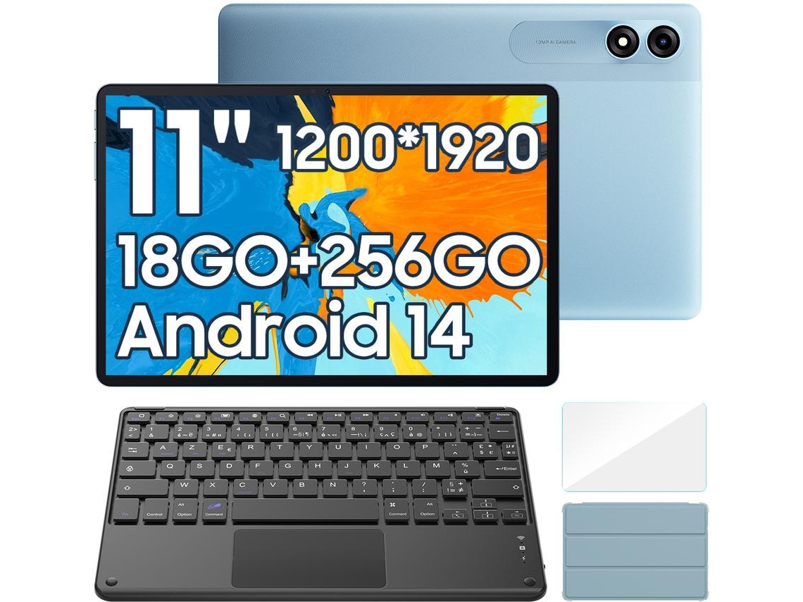 Tablet BLACKVIEW Tab 9 Wifi Teclado K1 10.95'' 18 Gb 256 (Azul)