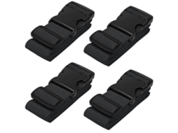 Pacote Com 4 Alças Para Malas Cnha Preto Aquaforge