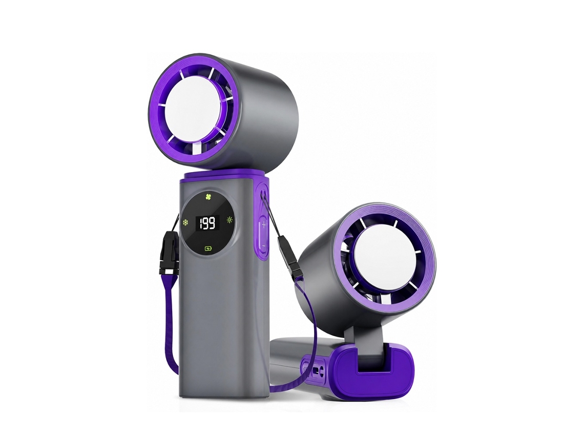 Turbo Fan Resfriamento Semicondutor 6000mah 199 Velocidades BISBISOUS (preto)