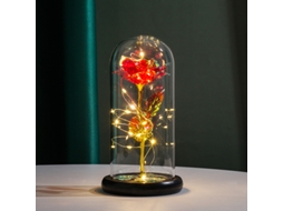 Rosa Galaxy para Ela, Rosa Artificial para Mulheres, Mãe, Esposa e Namorada, Rosas Luminosas, Rosa em Copo de Vidro para Presente. AQUAFORGE
