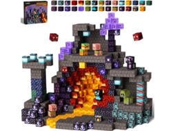 Maqueta Puzzle Mag Wonder Zh-022 Gobidex 100piezas Bloques De Construcción Magnéticos, Gemfifre Hollow Para Construir Mundos, Actividad Aventuras