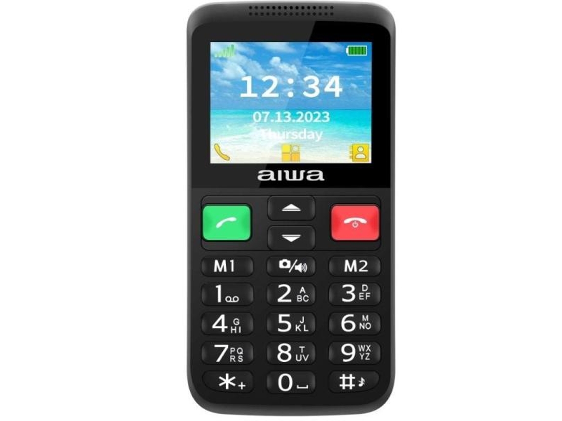 Telefone Móvel Aiwa Fph S200 4g Para Pessoas Maiores Negro