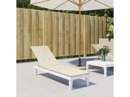Vidaxl Almofadão Para Cadeira De Terraço (75+105)x50x4 Cm Cor Creme