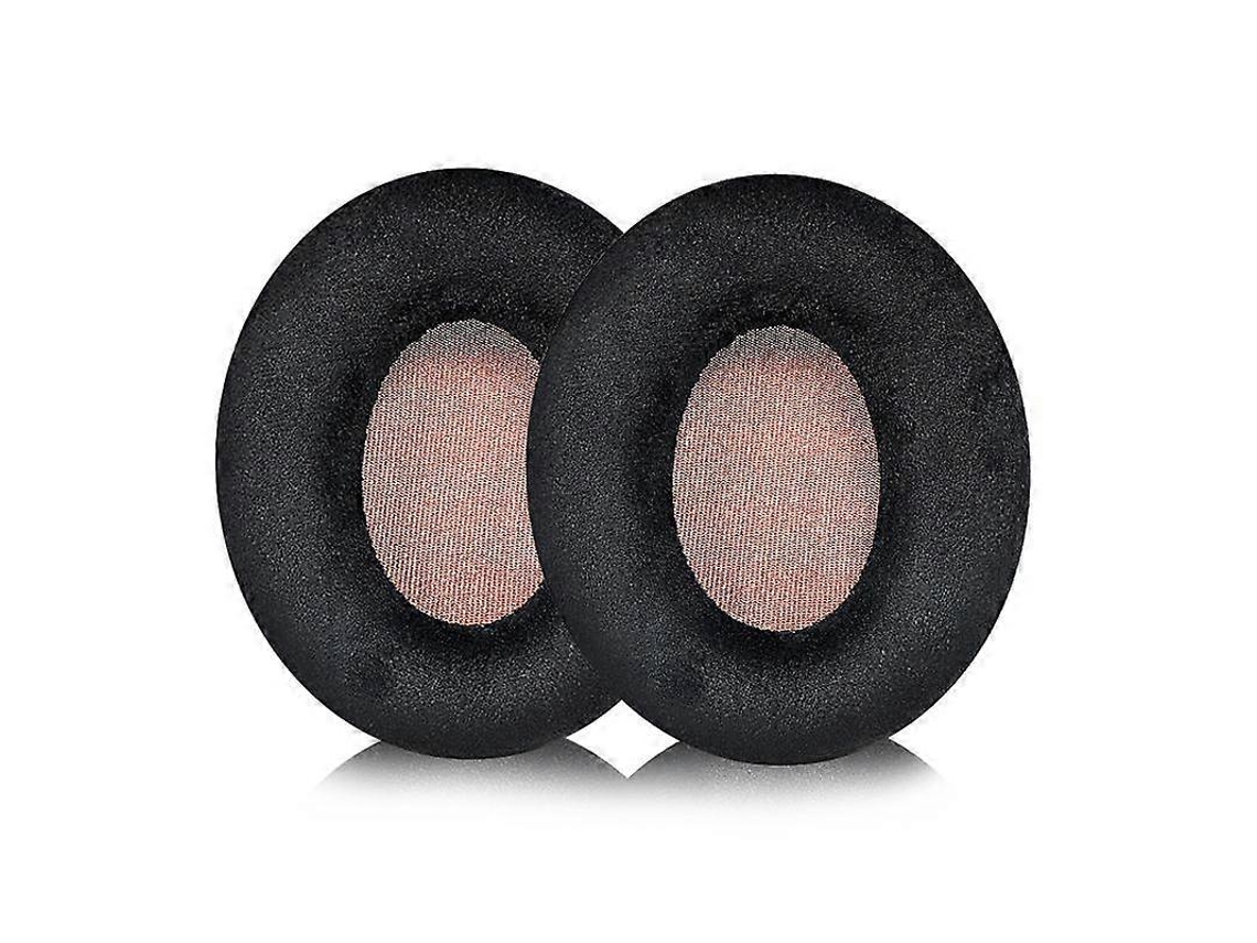 2 Peças De Travesseiros De Reposição Para Fone De Ouvido Sennheiser Momentum On-ear 1 / On-ear 2 / On-ear Hd1 Microfibra Preta
