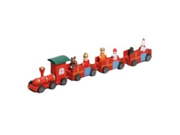 Trem de Natal Decoração de Natal de Madeira Pintada Brinquedos de Presente para Crianças Ornamento de Mesa de Natal Estilo 6 RNEMITERY
