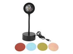 Projetor De Luz Por Solpor Led 5w Usb Para Festa Em Casa