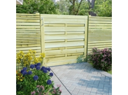 Vidaxl Portão De Jardim 100x100 Cm Pinho Impregnado Verde