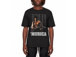 Rockinstone Rambo Movie Freedom Black Adult T-shirt Size:m