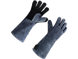 Luvas de Couros Ao Calor Inoomp para Churrasco, Luvas À Prova de Fogo com Superfície Antiderrapante, Confortáveis e CHABERLU