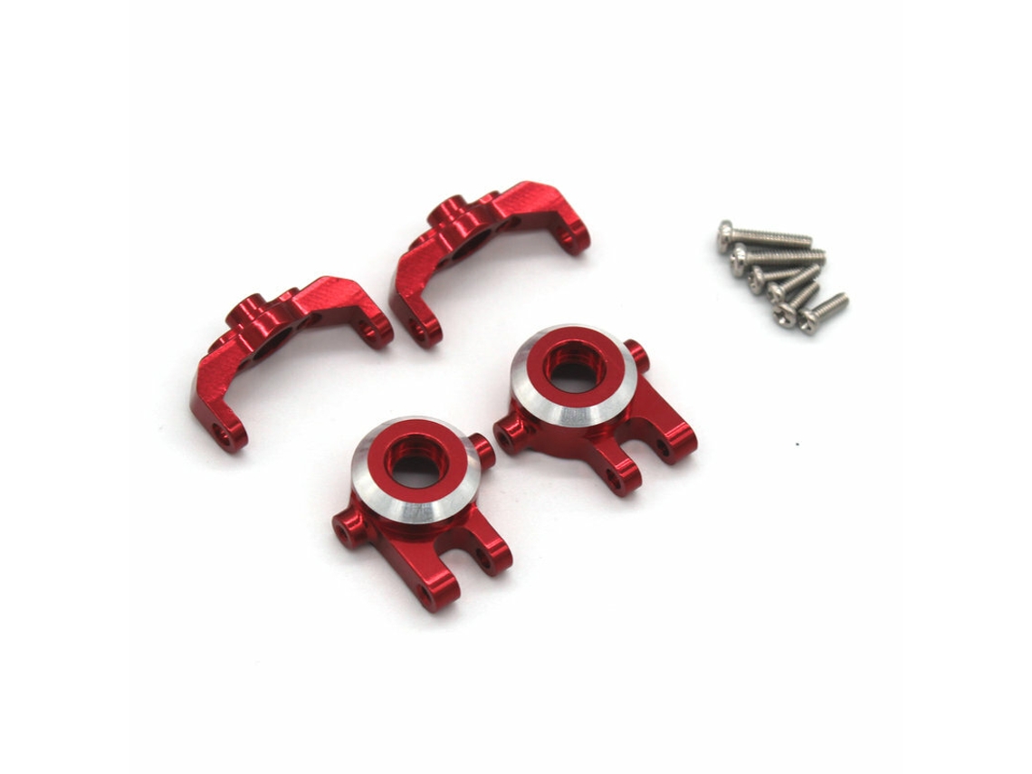 Copo de Direção Tipo C em Metal, Vermelho, para Carro Rc 1/18 Jjrc C8801 Austar Ax8560 Trx4m. MDUG